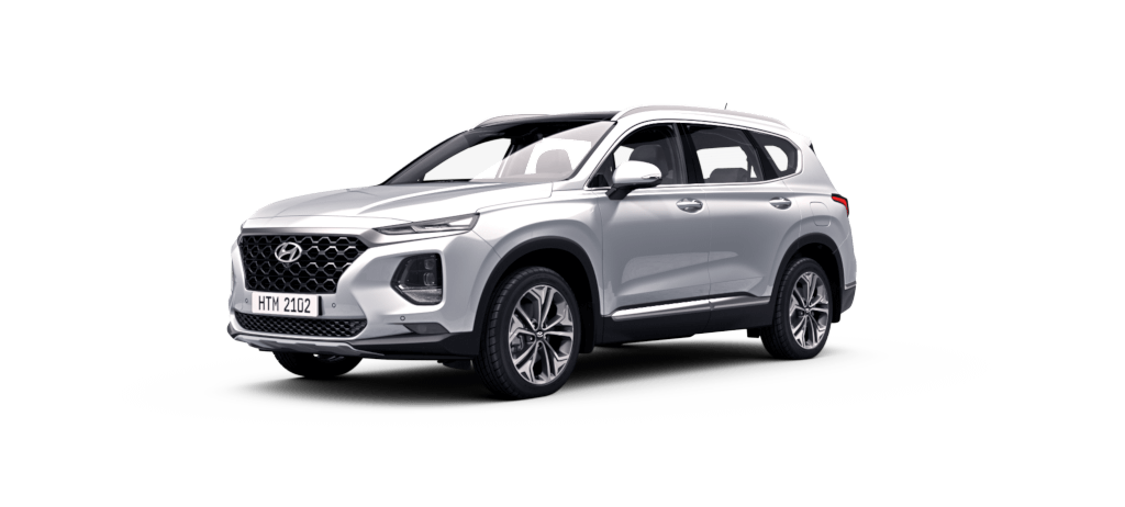 Santafe 2020 màu trắng