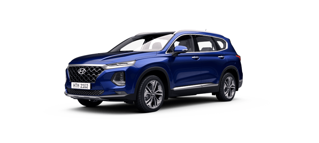 Santafe 2020 màu xanh