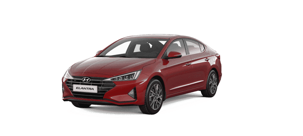 xe elantra màu đỏ